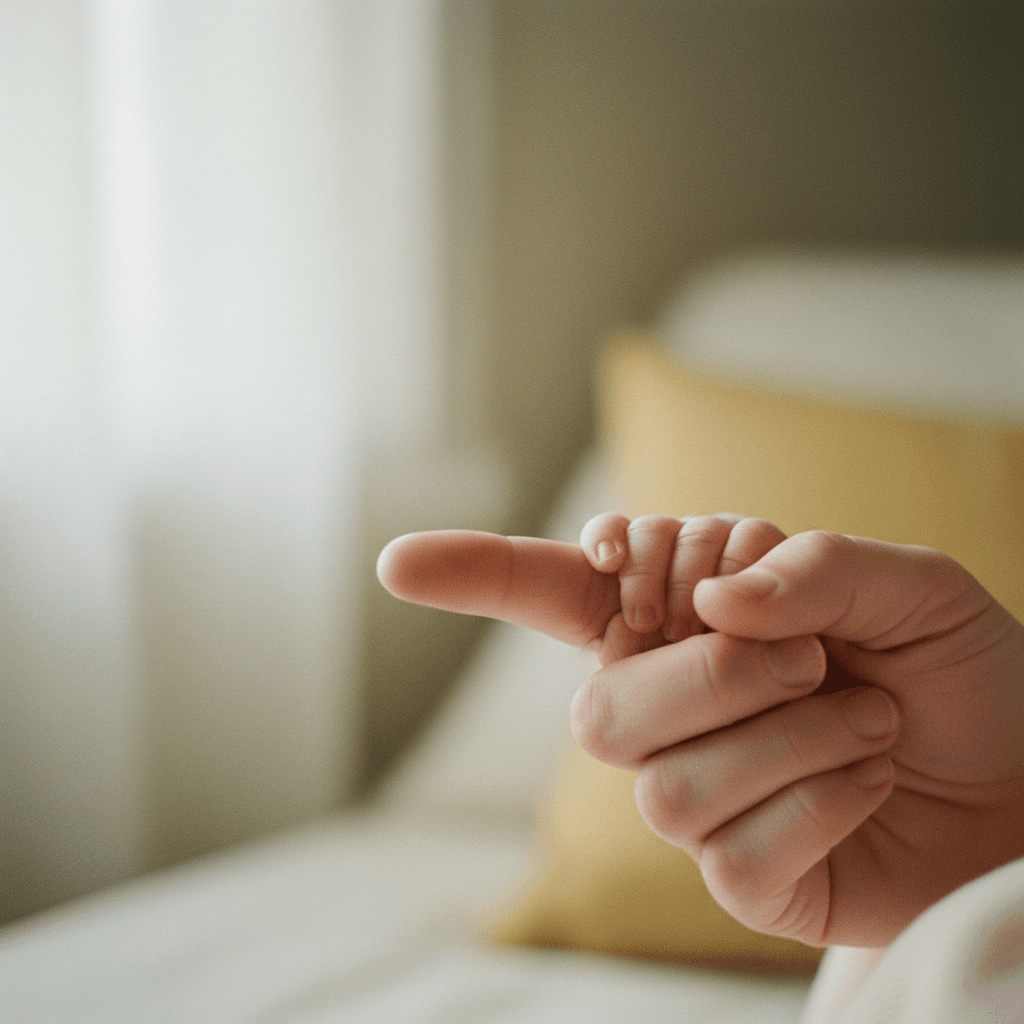 Newborn and parent bonding moment