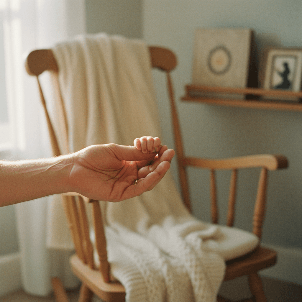 Newborn baby skin-to-skin bonding with parent